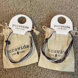 Pura Vida Wine & Black Bracelets